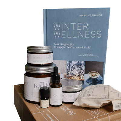 The Bath Project bath in a box and the new Winter Wellness book by Rachel de Thample