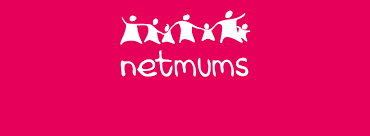 red and white logo for netmums